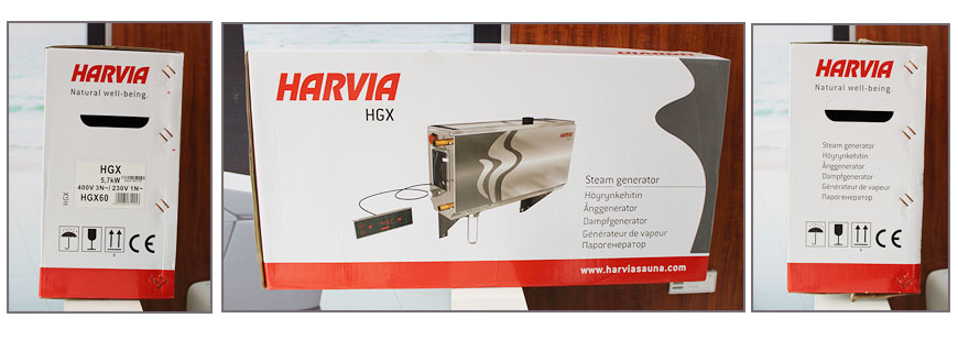 Máy xông hơi ướt Harvia HGX - Vỏ hộp