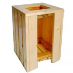 Hộp lá gỗ sơn bóng chịu nước, chân có vít inox Hộp lá gỗ sơn bóng chịu nước, chân có vít inox