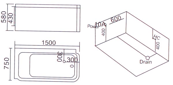 Bồn tắm massage Laiwen W-3156 Bồn tắm massage Laiwen W-3156