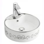 Chậu rửa mặt lavabo nghệ thuật LAP A029-K18 (bạc) Chậu rửa mặt lavabo nghệ thuật LAP A029-K18 (bạc)