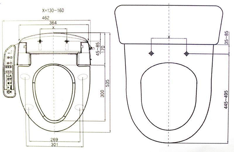 Náº¯p rá»­a Äiá»n tá»­ Blooming Bidet NB-1160