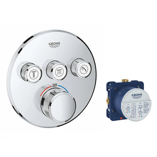 Sen tắm âm tường Grohe 29121000 kèm bộ âm ổn nhiệt 35600000