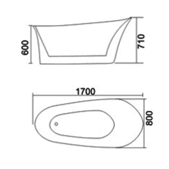 Bồn tắm TDO T-5040 Bồn tắm TDO T-5040