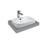 Chậu rửa lavabo Viglacera V27 âm bàn dương vành Chậu rửa lavabo Viglacera V27 âm bàn dương vành