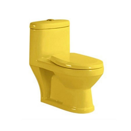 Bồn cầu trẻ em màu vàng