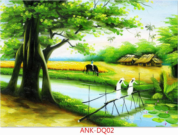 Gạch tranh cánh đồng Anh Khang ANK-DQ02-(2)