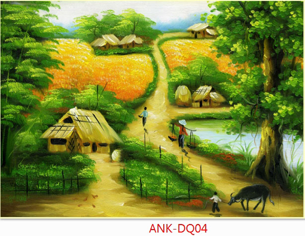 Gạch tranh cánh đồng Anh Khang ANK-DQ04-(2)