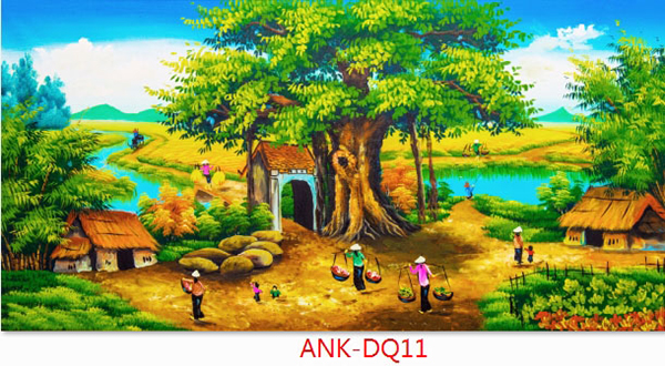 Gạch tranh cánh đồng Anh Khang ANK-DQ11