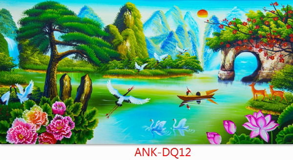 Gạch tranh cánh đồng Anh Khang ANK-DQ12