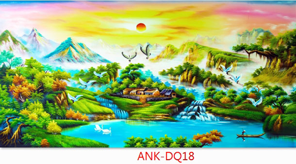 Gạch tranh cánh đồng Anh Khang ANK-DQ18