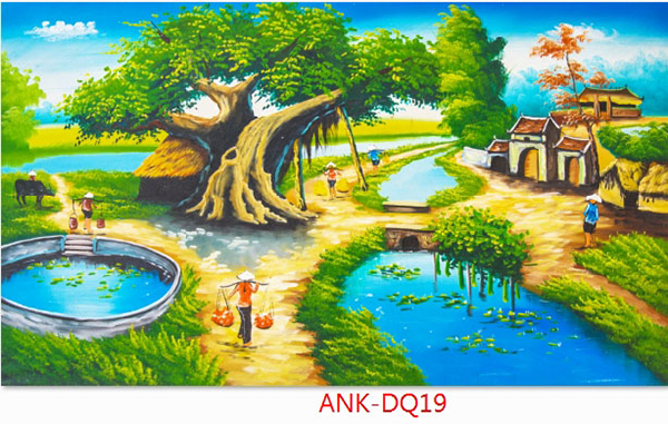 Gạch tranh cánh đồng Anh Khang ANK-DQ19