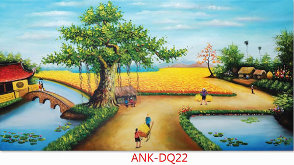 Gạch tranh cánh đồng Anh Khang ANK-DQ22