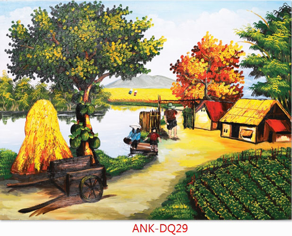 Gạch tranh cánh đồng Anh Khang ANK-DQ29