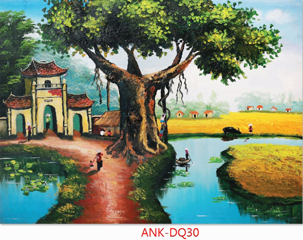 Gạch tranh cánh đồng Anh Khang ANK-DQ30