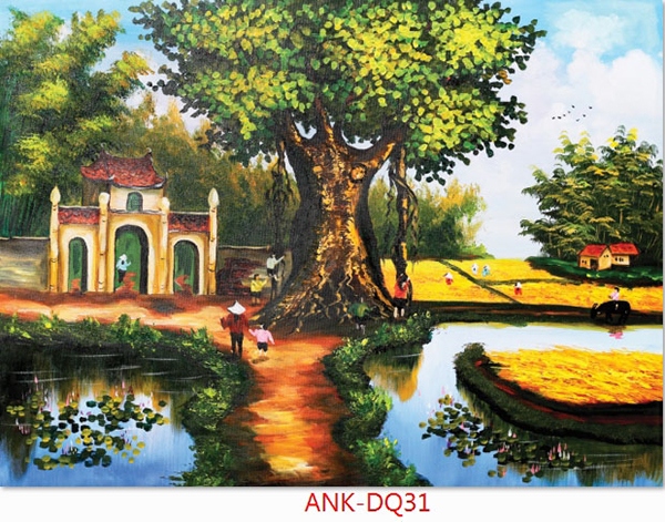 Gạch tranh cánh đồng Anh Khang ANK-DQ31