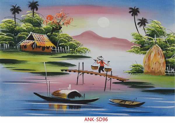 Gạch tranh cánh đồng Anh Khang ANK-SD96