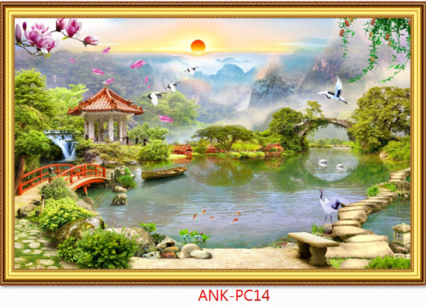 Gạch tranh phong cảnh Anh Khang ANK-PC14