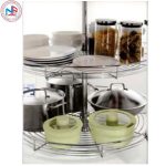 Mâm xoay inox nan bóng mở toàn phần Eurokit GK.360 Mâm xoay inox nan bóng mở toàn phần Eurokit GK.360