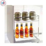 Giá đựng gia vị nan dẹt inox bóng – ray giảm chấn Eurokit JEPL.20 Giá đựng gia vị nan dẹt inox bóng – ray giảm chấn Eurokit JEPL.20