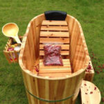 Bồn tắm gỗ pơ mu ngâm thuốc chịu nước 120 (đặt theo yêu cầu ) Bồn tắm gỗ pơ mu ngâm thuốc chịu nước 120 (đặt theo yêu cầu )