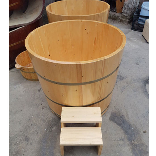 Bồn tắm gỗ Pơ Mu Ovan đường kính 800mm