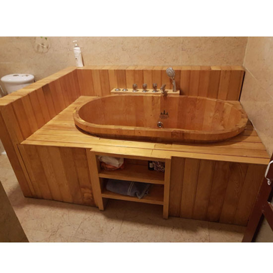 Bồn tắm gỗ pơ mu 05 (đặt theo yêu cầu )