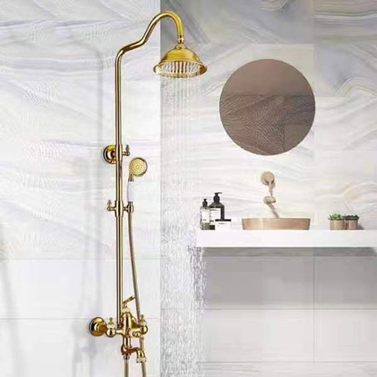 Sen cây tắm HCG 8075 mạ màu vàng