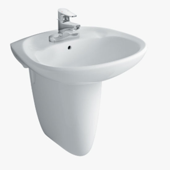 Chân chậu rửa mặt lavabo Inax L-284VC/BW1 màu trắng (L284VC)