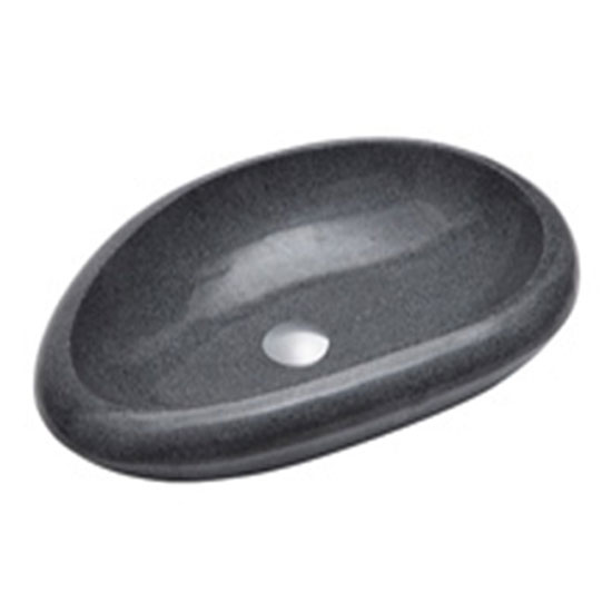 Chậu rửa mặt đá cuội nghệ thuật màu đen CL-S008