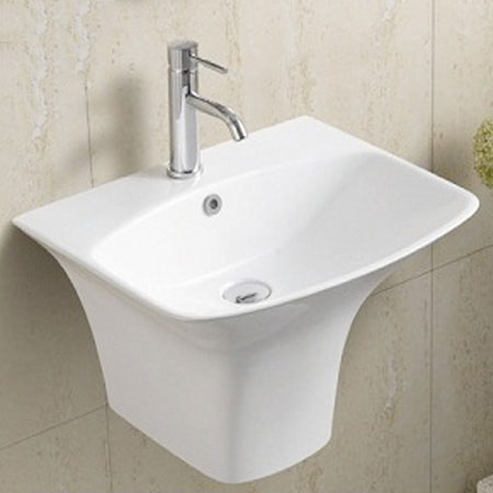 Chậu rửa mặt lavabo ROY R-5300C chân liền