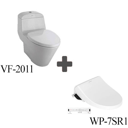 Bồn cầu American một khối VF-2011PR nắp rửa Pristine Star