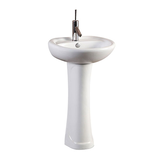 Chậu rửa mặt lavabo Paffoni PA-10012C-B/10012C-P chân đứng