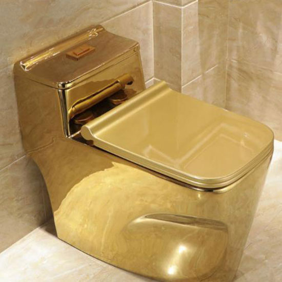 Bồn cầu nghệ thuật mạ vàng NP402