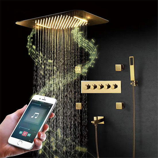 Sen cây tắm âm trần NP409 Có loa Bluetooth Sen cây tắm âm trần NP409 Có loa Bluetooth