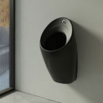 Bồn tiểu nam treo tường màu đen NP428 Bồn tiểu nam treo tường màu đen NP428