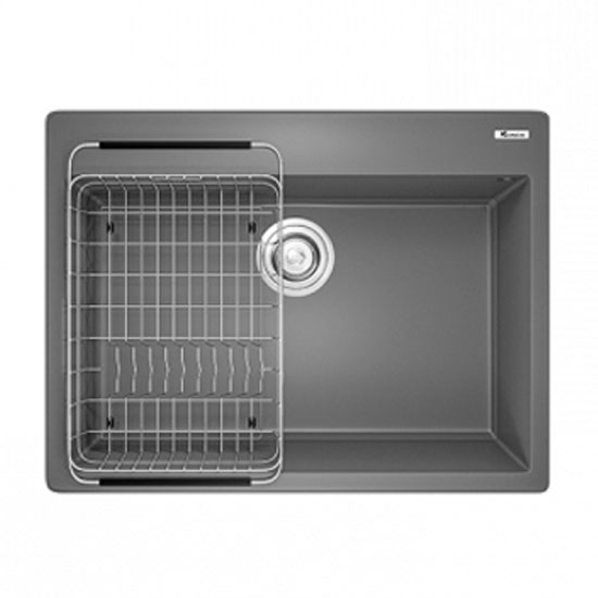 Chậu rửa bát đá Ruvita 680 Grey