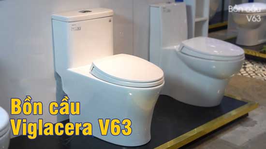 Bồn cầu Viglacera V63 một khối 1