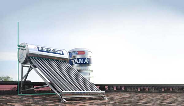 Lắp đặt máy nước nóng năng lượng mặt trời đúng quy cách