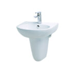 Chậu lavabo treo tường Caesar L2152 + P2443