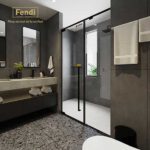 Vách kính tắm Fendi FMP-2X2