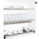 Giá bát đĩa cố định 3 tầng chữ V Kit Plus DK12A60 Giá bát đĩa cố định 3 tầng chữ V Kit Plus DK12A60