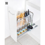 Giá dao thớt inox nan vuông – ray giảm chấn Kitplus EC VIP20 Giá dao thớt inox nan vuông – ray giảm chấn Kitplus EC VIP20