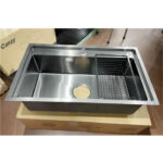 Chậu rửa bát 1 hố Miken MKRB-7846B màu đen Chậu rửa bát 1 hố Miken MKRB-7846B màu đen