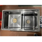 Chậu rửa bát 2 hố Miken MKRB-8246B đúc Handmade Inox 304 Chậu rửa bát 2 hố Miken MKRB-8246B đúc Handmade Inox 304