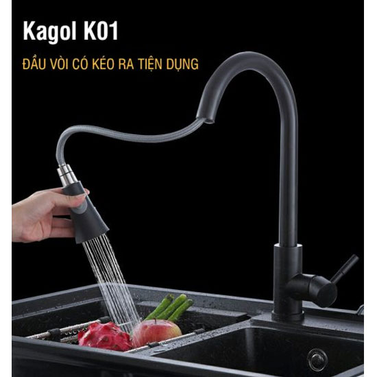 Vòi rửa bát Kagol K01 nóng lạnh
