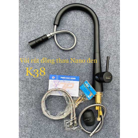 Vòi rửa bát Kagol K38 nano đen