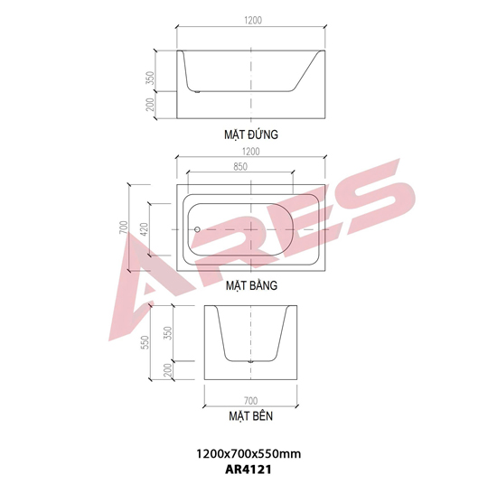 ban-vex-bon-tam-nam-ares-ar4121b