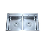 Chậu rửa bát đúc 2 hố cân 304 BANCOOT Cielo 1101 Chậu rửa bát đúc 2 hố cân 304 BANCOOT Cielo 1101