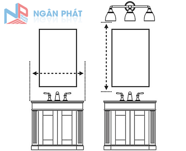 Kích thước gương nhà tắm và những mẫu gương bán chạy Kích thước gương nhà tắm và những mẫu gương bán chạy
