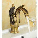 Vòi rửa lavabo thiên nga V-2614 đồng thau